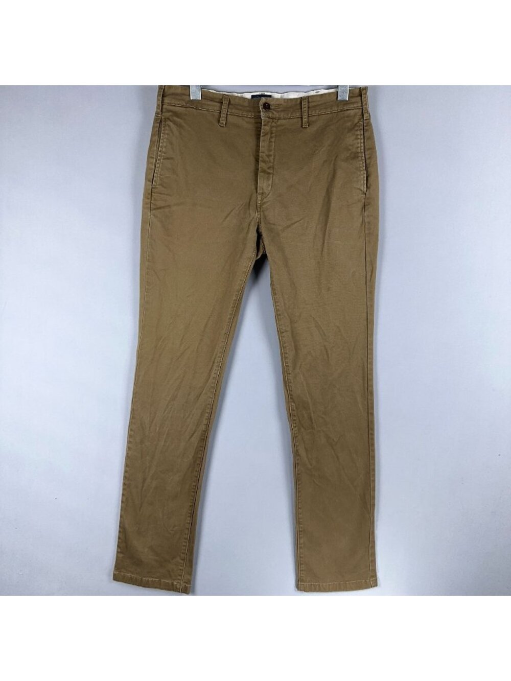 Levis Jeans Size W32 L34 Straight Fit Chino High Rise Khaki Medium Wash